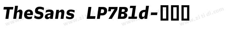 TheSans LP7Bld字体转换
